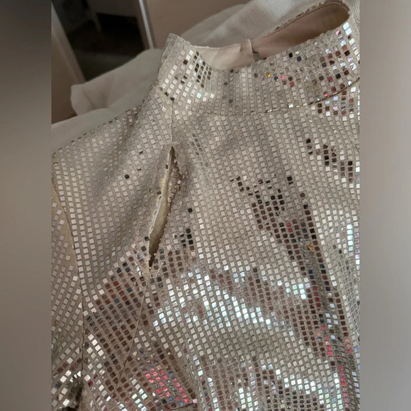 Alexa B Nites Gold Sparkle Dress Size 6 - Picture 2 of 5